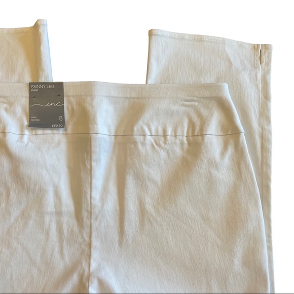 NWT INC International Concepts White Skinny Leg Curvy Mid Rise Crop Pant… - Picture 9 of 16